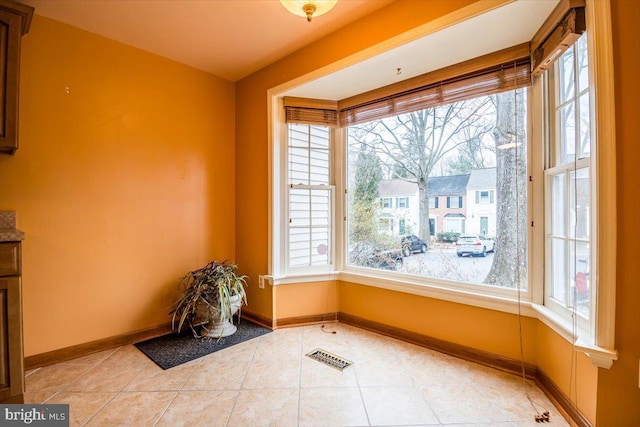 view of tiled empty room