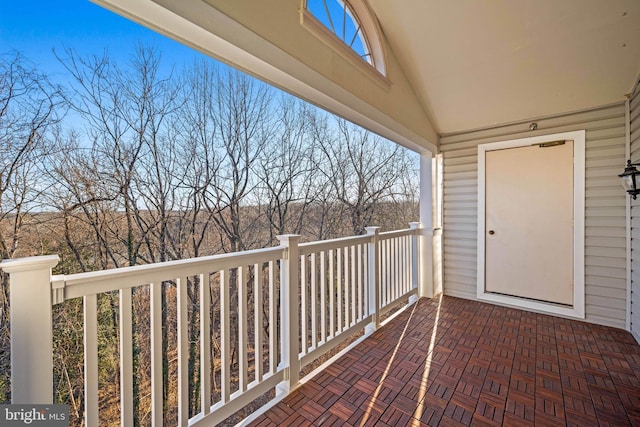 view of balcony