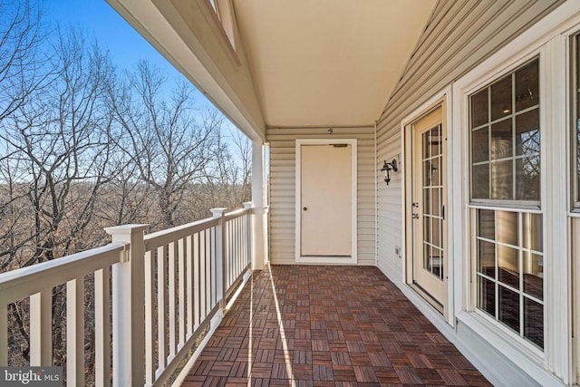 view of balcony