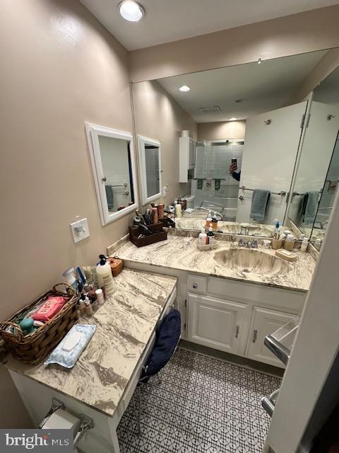 bathroom featuring vanity