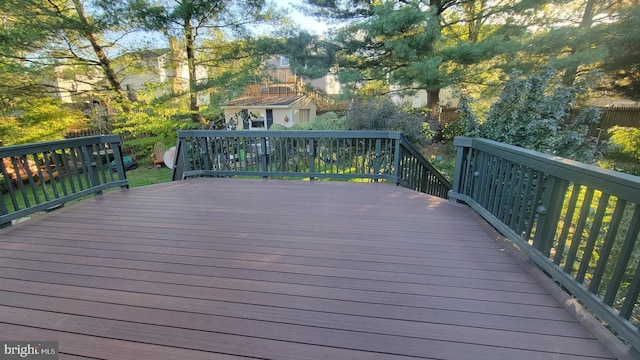 view of wooden terrace