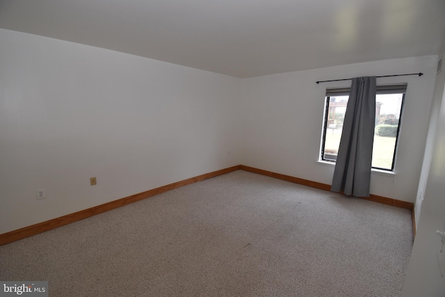 view of carpeted empty room