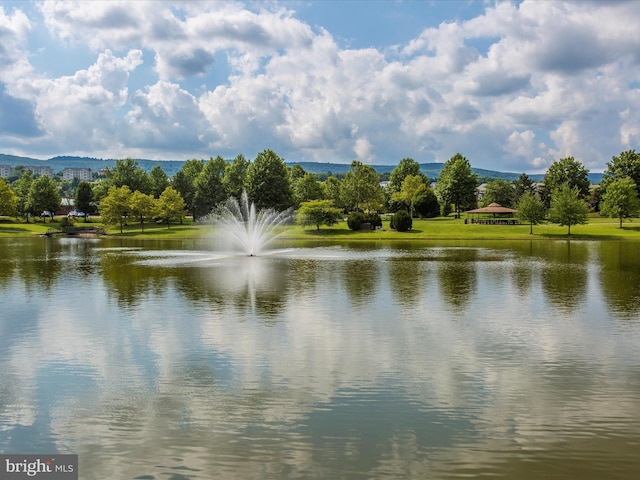 water view with a mountain view