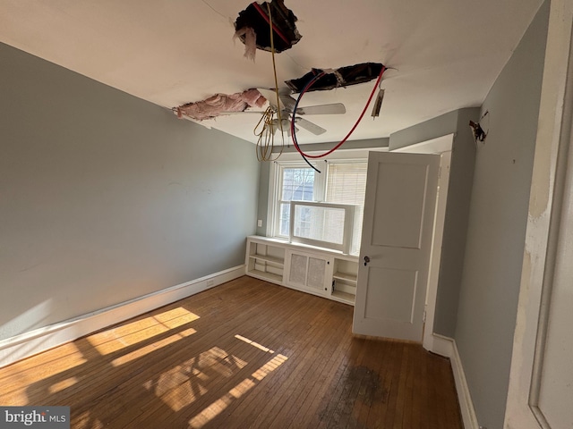 interior space featuring dark hardwood / wood-style floors