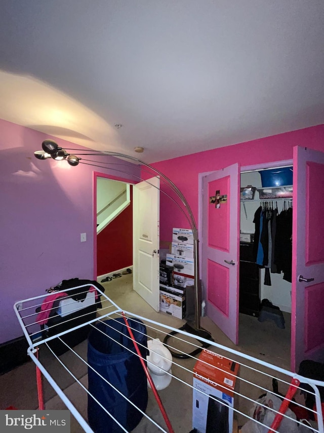 bedroom with a closet