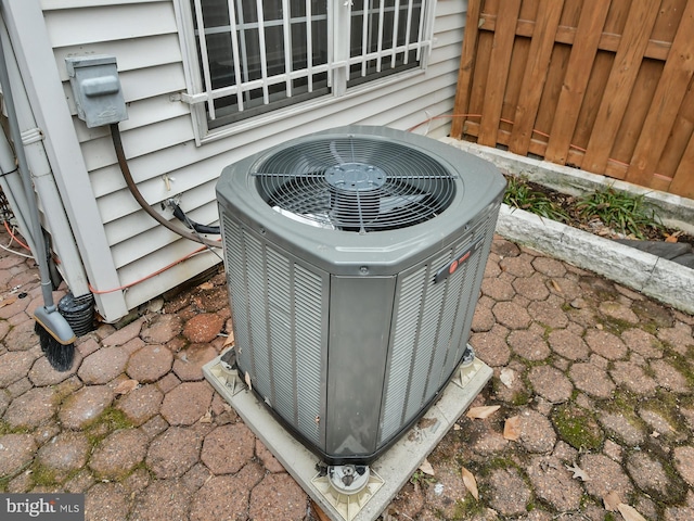 exterior details with central AC unit