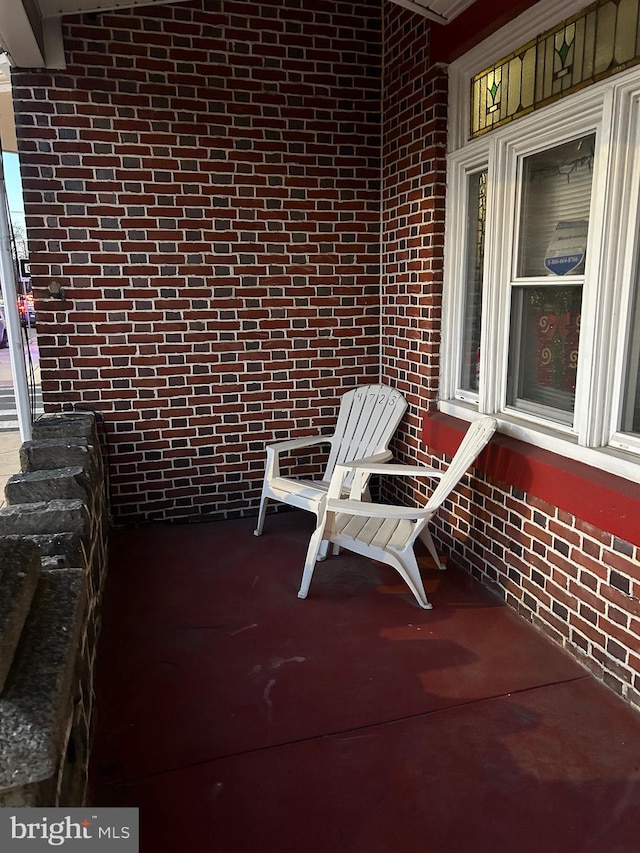 balcony featuring a porch