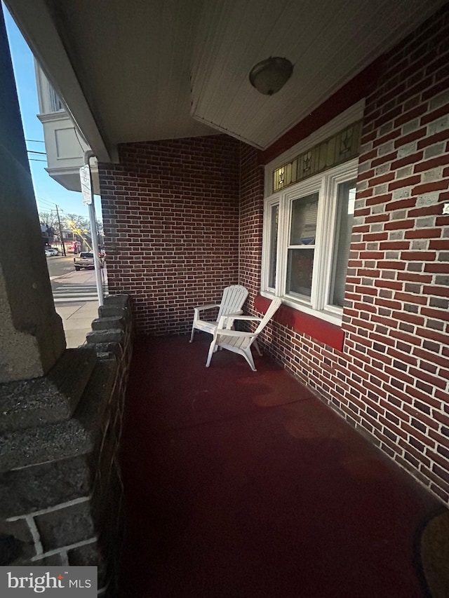 balcony with covered porch