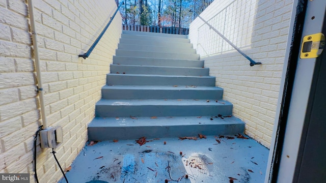 view of stairs