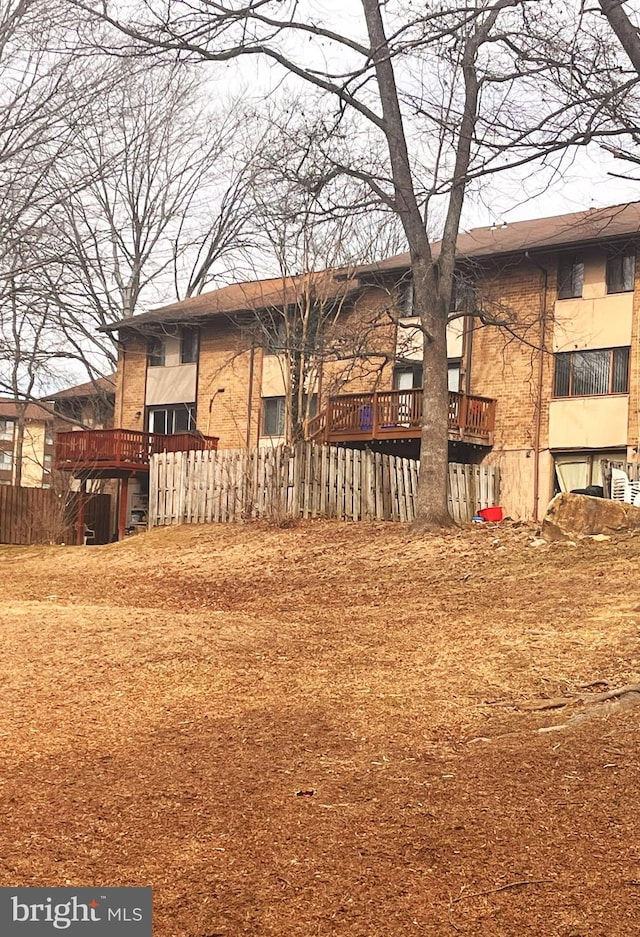 view of rear view of property