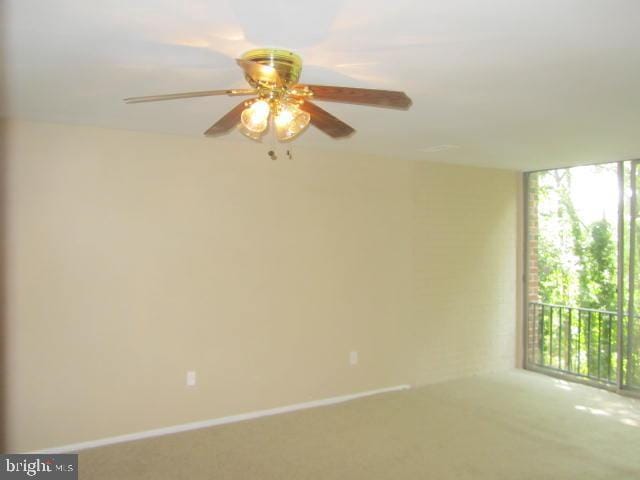 view of carpeted empty room