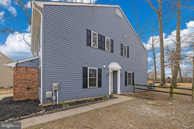 exterior space featuring central AC unit