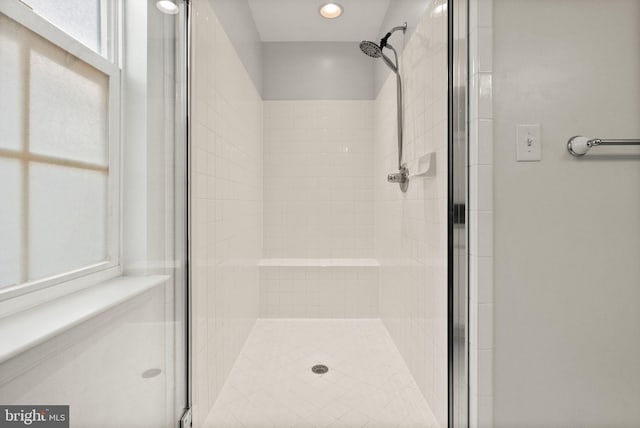 bathroom with walk in shower