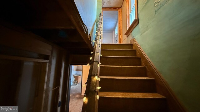 view of stairway