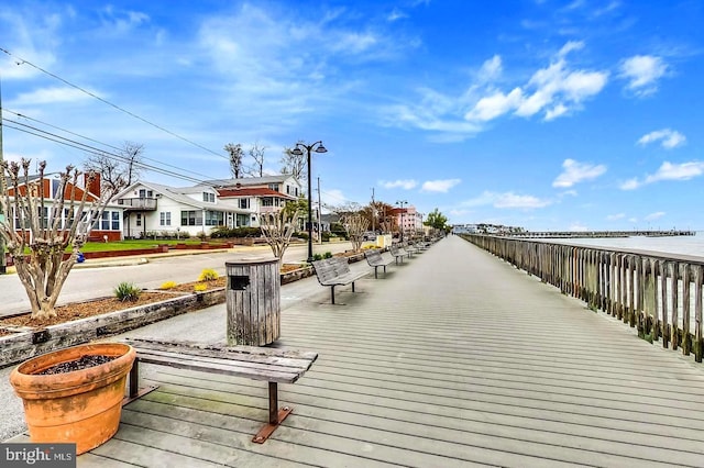 view of dock