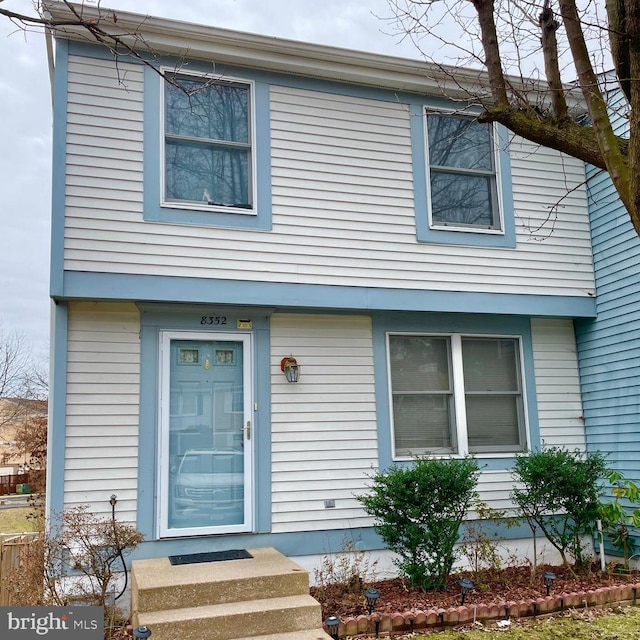 view of front of home