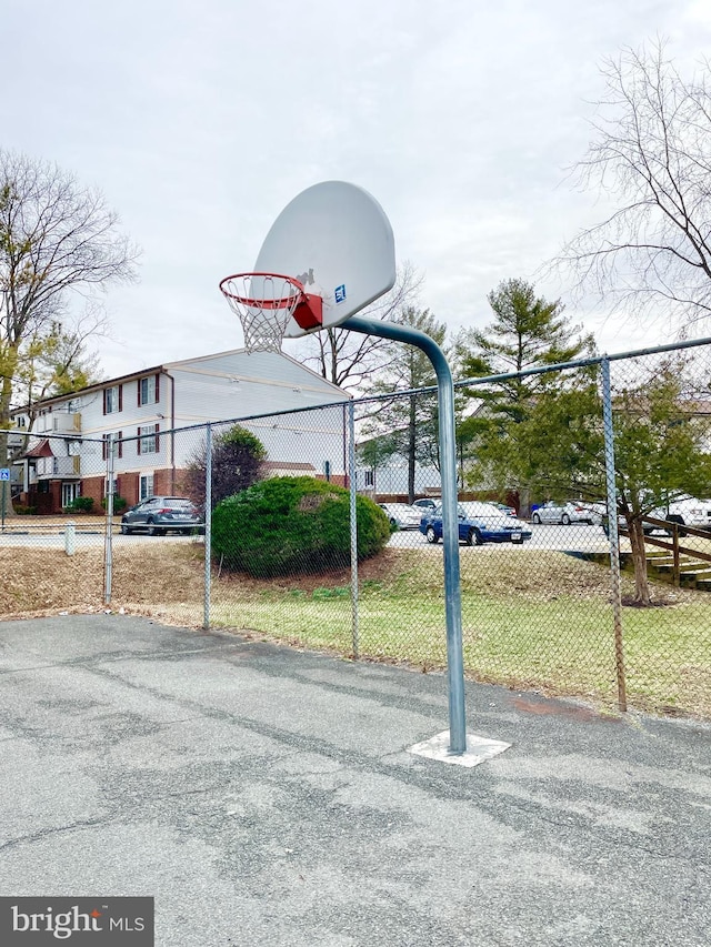 view of sport court