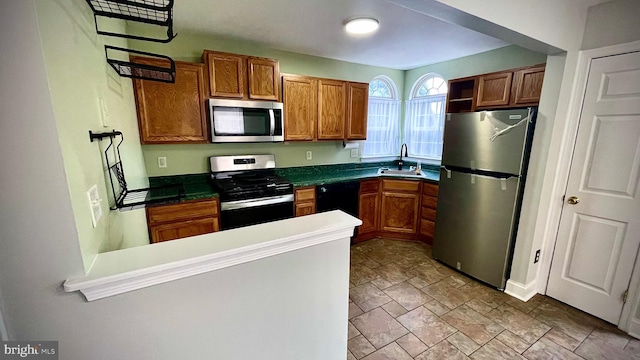 kitchen featuring sink and stainless steel appliances