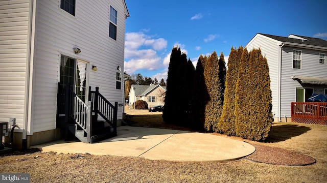 exterior space with a patio