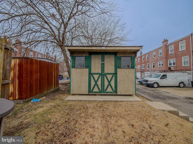 view of outdoor structure