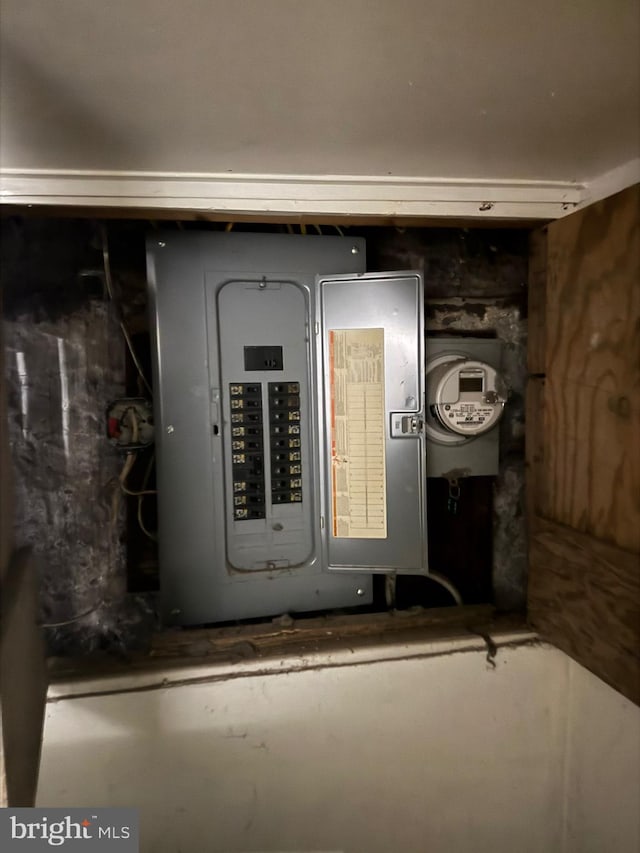 utility room featuring electric panel