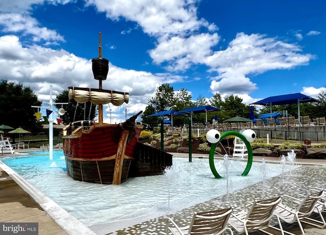 view of jungle gym