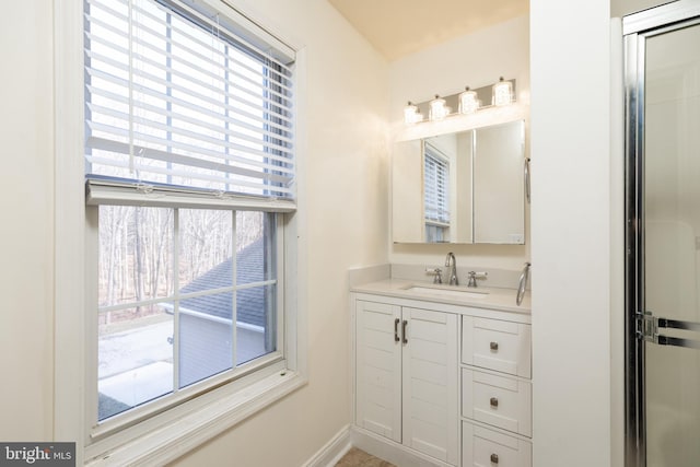 bathroom featuring vanity