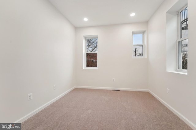 view of carpeted empty room