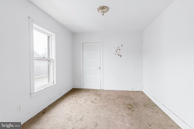 view of carpeted empty room