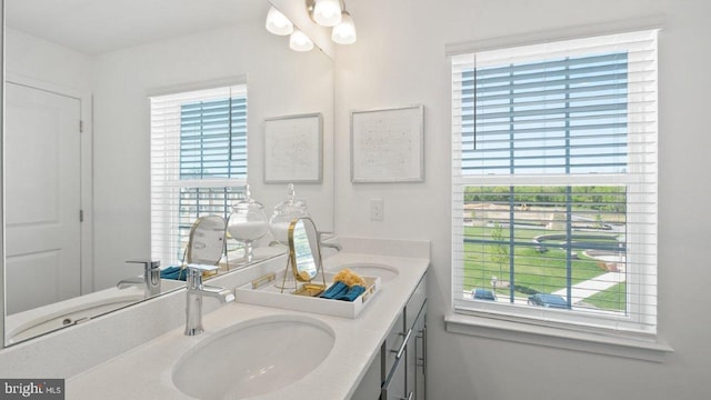 bathroom featuring vanity