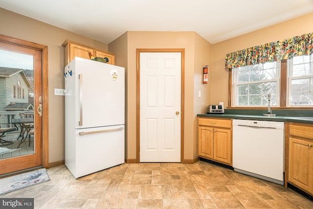 kitchen with white appliances