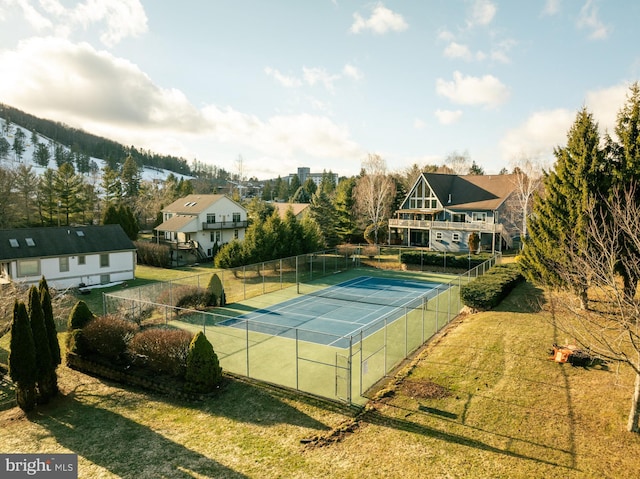 view of tennis court