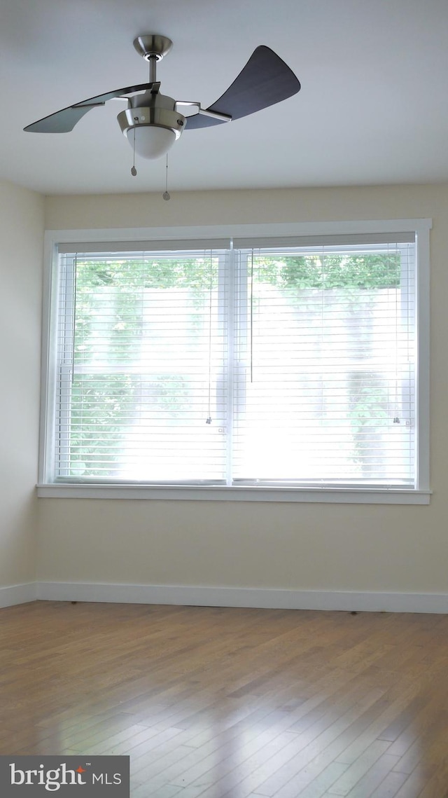 empty room featuring hardwood / wood-style flooring