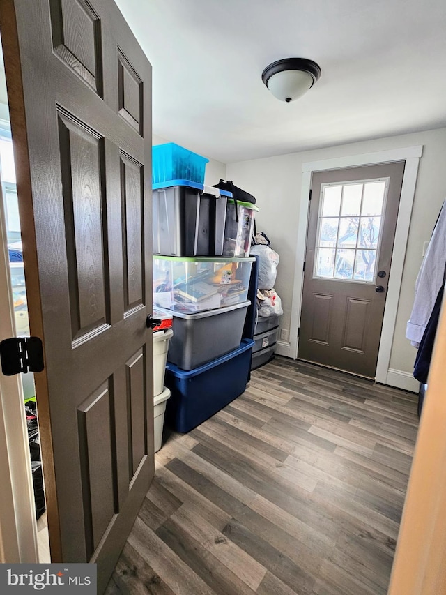 interior space featuring hardwood / wood-style flooring