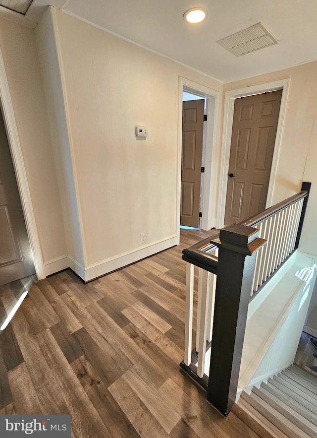 interior space with wood-type flooring