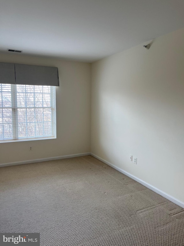 view of carpeted empty room