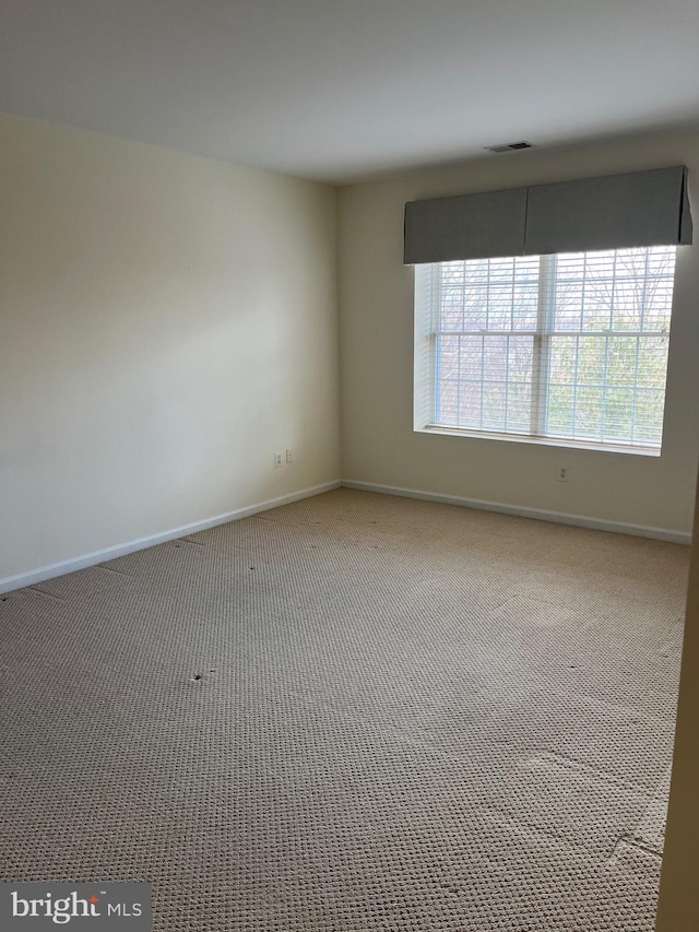 view of carpeted empty room