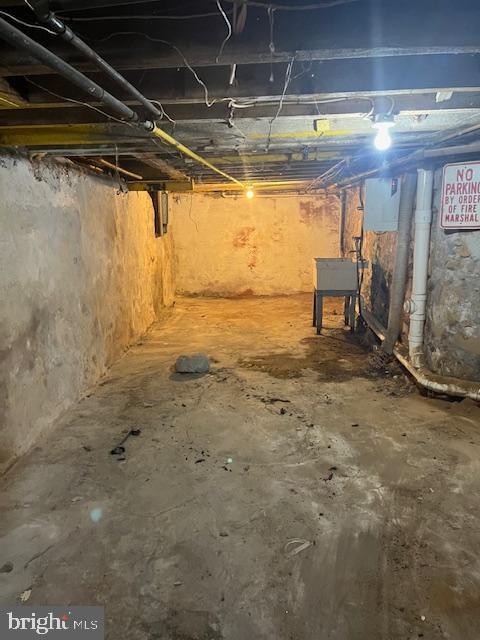 view of basement