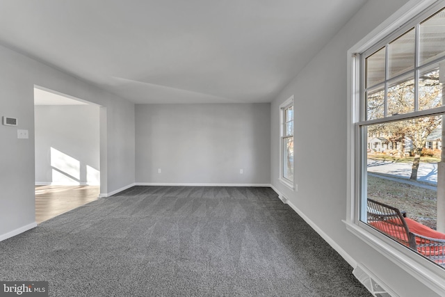 view of carpeted empty room