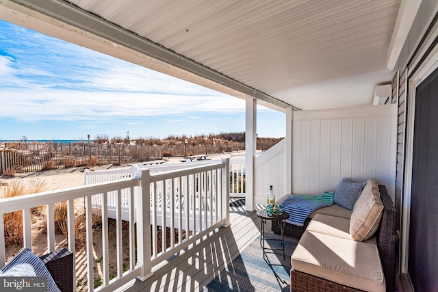 balcony with an outdoor living space