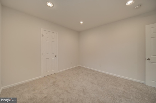 view of carpeted empty room