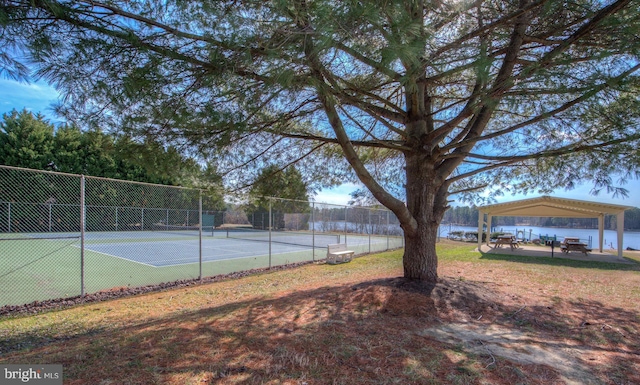 view of tennis court