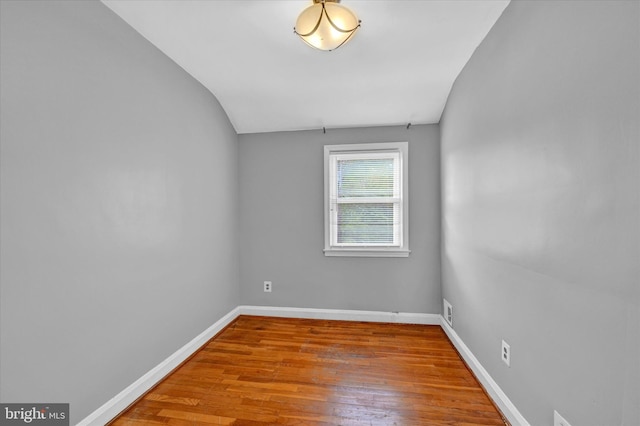 unfurnished room featuring light hardwood / wood-style floors