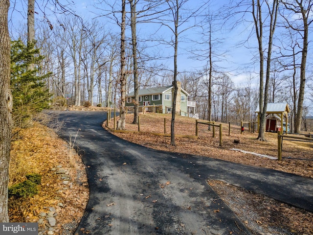 view of road