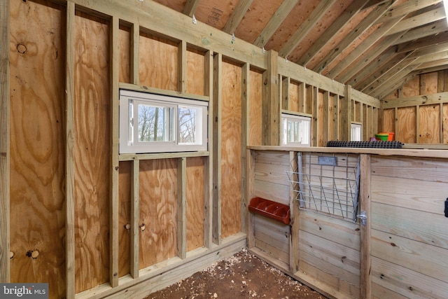 view of horse barn