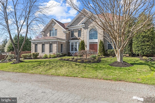 view of front property with a front yard