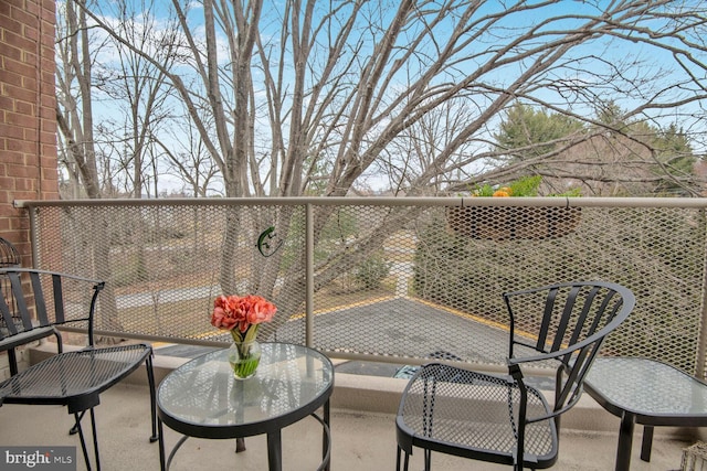 view of balcony