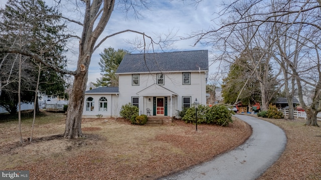 view of colonial home