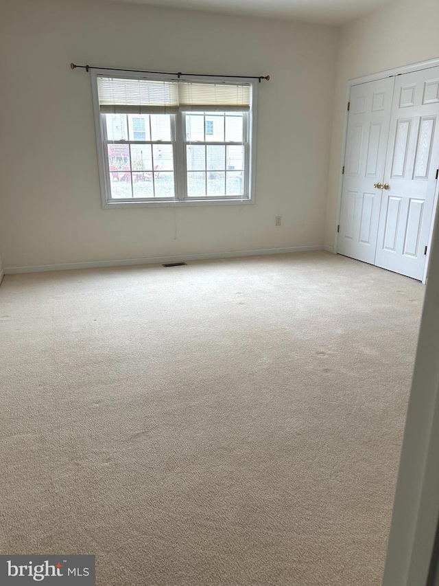 view of carpeted empty room