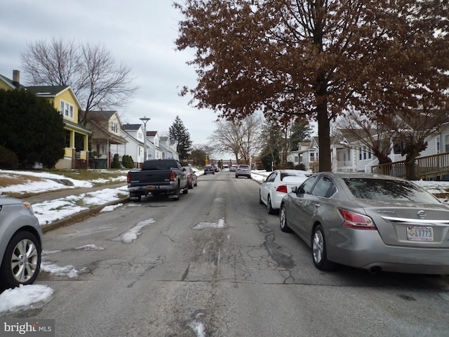 view of road